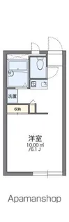 レオパレスレ・エスペランス【104号室】の間取り