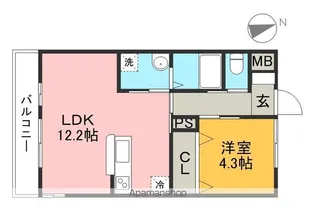 スライヴ プレイス【1階】の間取り