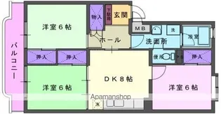 フェリーチェ北上【306号室】の間取り