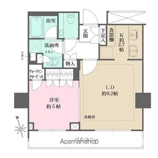 ザ・レジデンス四谷ガーデン【4階】の間取り