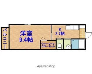 エスペランサ六番館【106号室】の間取り