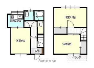アトリハウス【2号室】の間取り
