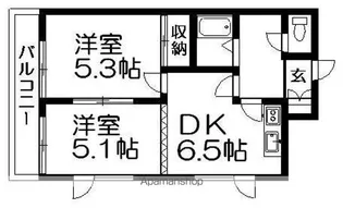ティアラ手稲本町【5階】の間取り