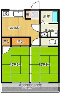 ベルハウス【202号室】の間取り