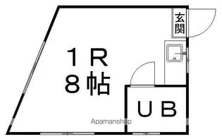 コーポ一高南B【2階】の間取り