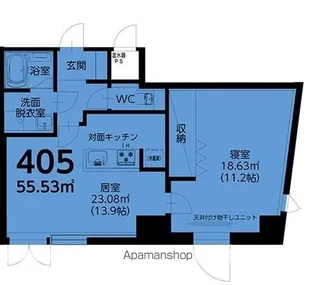 キャッスル20HIYOSHI【405号室】の間取り