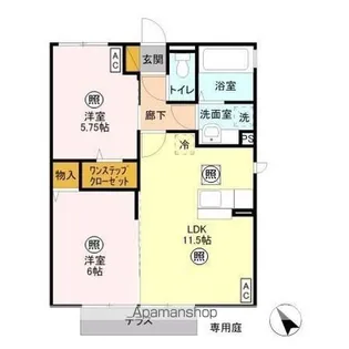 アネシス A【1階】の間取り