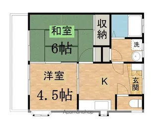 第2サンハイツ成田【102号室】の間取り