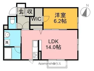 シャーメゾン 莉Ⅰ【1階】の間取り