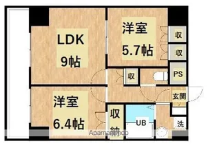 ピュアⅣ【302号室】の間取り