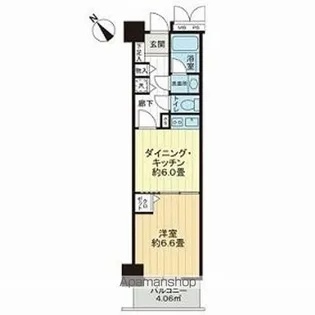 ライオンズステーションプラザ西船橋【4階】の間取り
