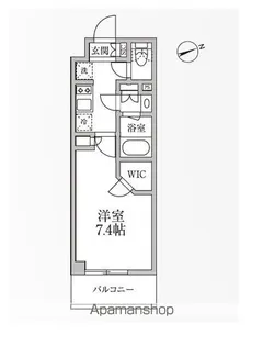 レジディア新御徒町Ⅱ【5階】の間取り