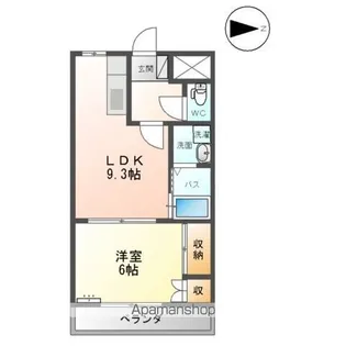 サニープレイスⅢ【1階】の間取り