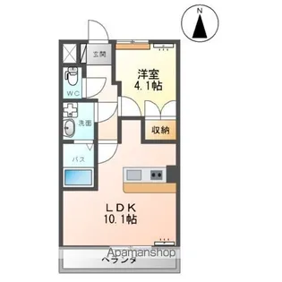 トゥインクルⅡ【103号室】の間取り