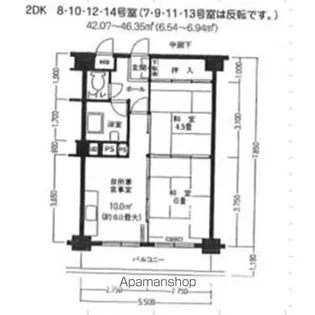 アルファスクエア北13条【413号室】の間取り
