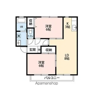 サンガーデン茜ケ丘【2階】の間取り