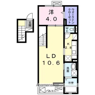 ライジング・サン【4階】の間取り