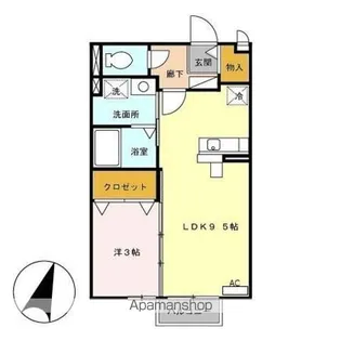 モナリエ早出【1階】の間取り