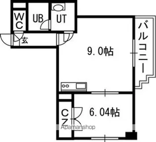 ローザス23【2階】の間取り