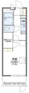 レオパレス見付山【1階】の間取り