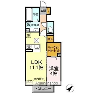 サニークレスト【1階】の間取り