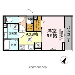 D-avance池端【1階】の間取り