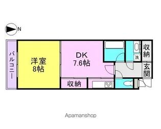 ENCHANTE 泉【3階】の間取り