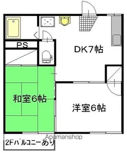 サンライズコーポ【101号室】の間取り