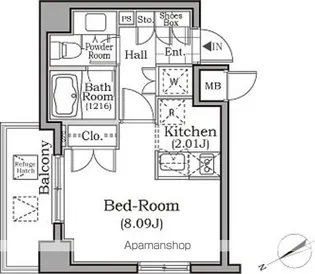 レジディア用賀【2階】の間取り