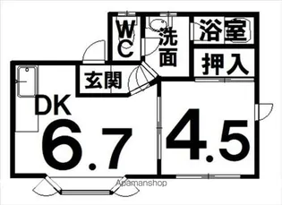 シェルメゾンA【1階】の間取り