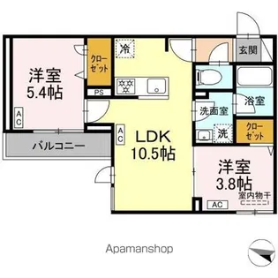 セレスティア中野鷺ノ宮【3階】の間取り