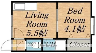 第5バラハイツ【2階】の間取り