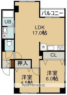 ポートビュー函館【5階】の間取り