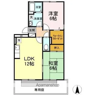 マーサ・リヴェール 2【1階】の間取り