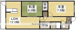 スカイパレス西崎【2階】の間取り