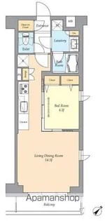 東京都渋谷区西原2丁目【マンション】の間取り