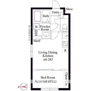 1LDKの間取り画像