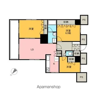 THE TOKYO TOWERS MIDTOWER【5階】の間取り