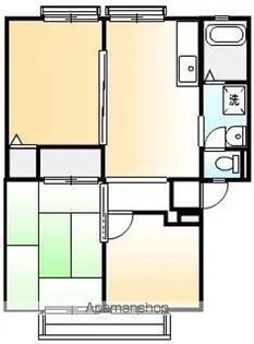 グレース山手B【201号室号室】の間取り