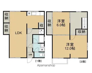 アジヤハイツ【2号室】の間取り