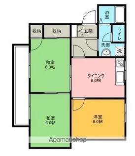 ファミール和白【101号室】の間取り