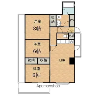 メゾンタナカ【3階】の間取り