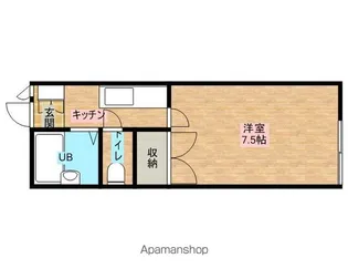 ベルトピア秋田4A【202号室】の間取り