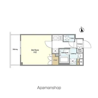 ORSUS UMEJIMA【5階】の間取り