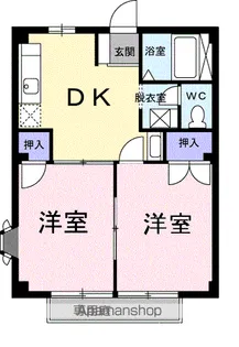 アーバン不知火【1階】の間取り