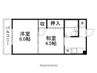 ロイヤルハイツ池田【118号室】の間取り