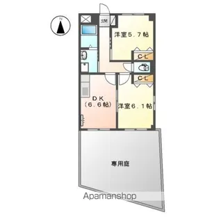 メゾン青豊【101号室】の間取り