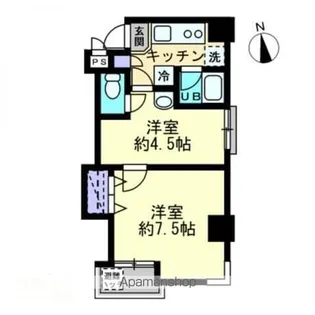 シティホワイト【2階】の間取り