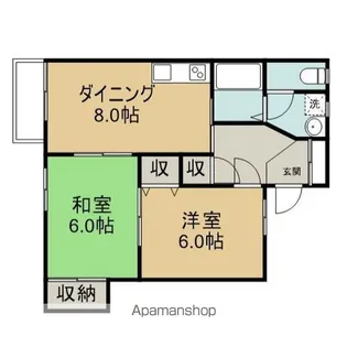 PLUS1【202号室】の間取り