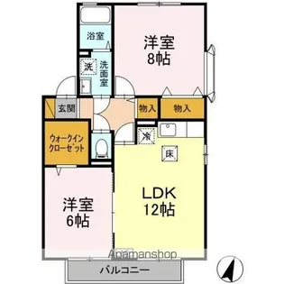 リヴェール A【1階】の間取り